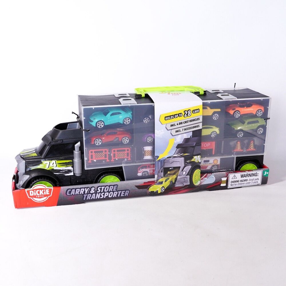 Dickie Toys Carry & Store Transporter Model Diecast Car Storage Box Toy NEW NIB